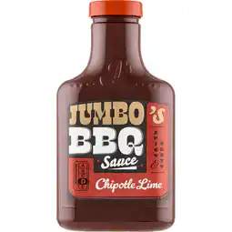 Jumbo Jumbo's BBQ Sauce Chipotle Lime 400ML aanbieding