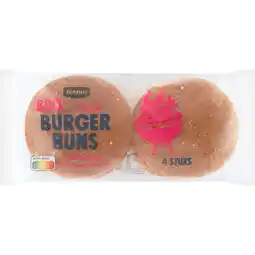 Jumbo Jumbo BBQ Witte Burger Buns met Sesam en Maanzaad 4 Stuks aanbieding