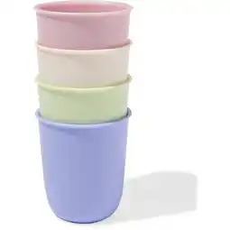 Jumbo HEMA Kunststof Drinkbekers 280 ml 4 Stuks aanbieding