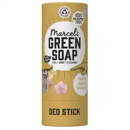 PLUS Marcel's Green Soap Deo Stick Vanille & Kersenbloesem aanbieding