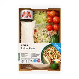 PLUS PLUS Gesneden verspakket Turkse pizza aanbieding