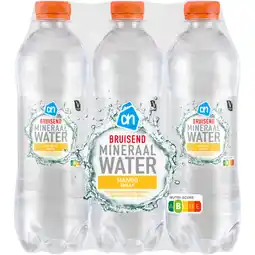 Albert Heijn AH Bruiswater mango 6-pack aanbieding