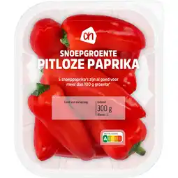 Albert Heijn AH Snoepgroente pitloze paprika rood aanbieding