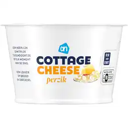 Albert Heijn AH Cottage cheese perzik aanbieding