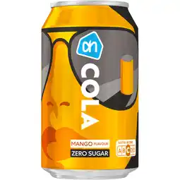 Albert Heijn AH Cola zero sugar mango flavour aanbieding