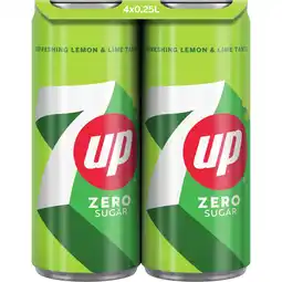 Albert Heijn 7up Zero sugar 4-pack aanbieding