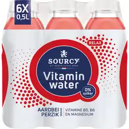 Albert Heijn Sourcy Aardbei perzik 6-pack aanbieding