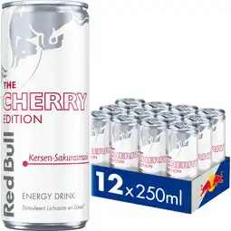Albert Heijn Red Bull Kersen sakurasmaak 12-pack aanbieding