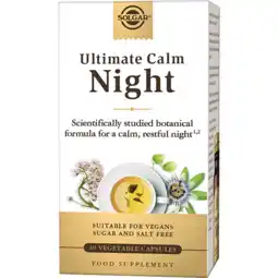 De Online Drogist Solgar Ultimate Calm Night (Nachtrust*) Capsules aanbieding