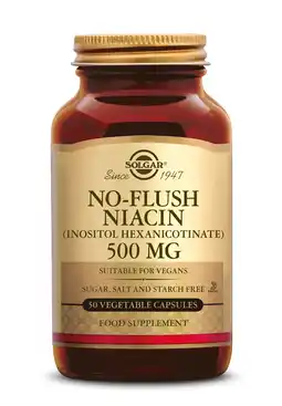 De Online Drogist Solgar No-Flush Niacine 500 mg Capsules aanbieding