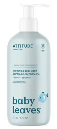 De Online Drogist Attitude Baby Leaves Shampoo & Body Wash Goodnight aanbieding