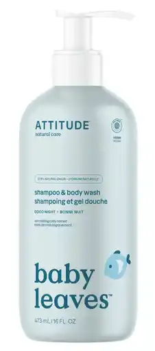 De Online Drogist Attitude Baby Leaves Shampoo & Body Wash Goodnight aanbieding
