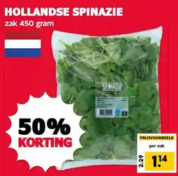 De Boerenschuur Hollandse spinazie aanbieding