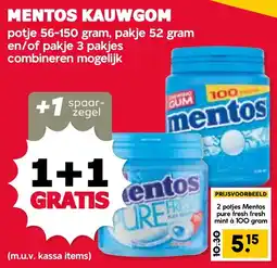 De Boerenschuur Mentos kauwgom aanbieding