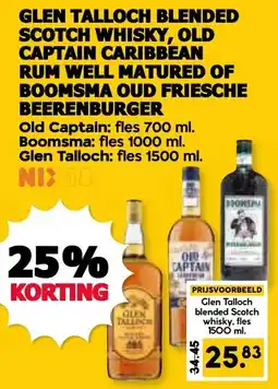De Boerenschuur Glen talloch , Old captain of Boomsma aanbieding