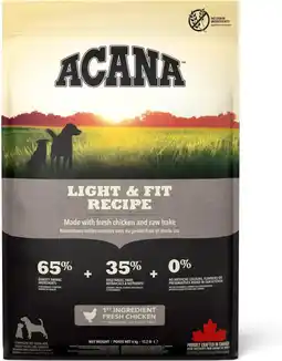 Intratuin Acana hondenvoer Light & Fit adult kip 6 kg aanbieding