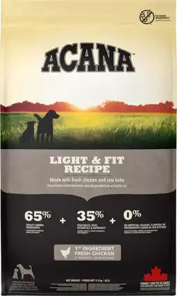 Intratuin Acana hondenvoer Heritage light & fit adult kip 11,4 kg aanbieding