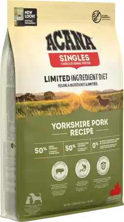 Intratuin Acana hondenvoer Singles adult varken 6 kg aanbieding