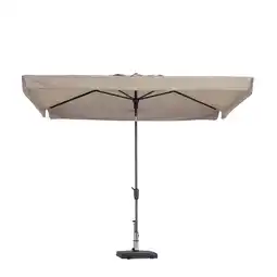 Bol.com Madison Delos Parasol - stokparasol - 300x200 cm - ecru - knikmechanisme aanbieding