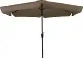 Bol.com Outdoor Living Gemini Parasol - stokparasol - Ø300 cm - taupe aanbieding