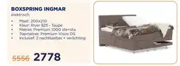 TotaalBED BOXSPRING INGMAR aanbieding