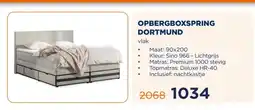 TotaalBED OPBERGBOXSPRING DORTMUND aanbieding