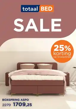 TotaalBED Boxspring Aspo aanbieding