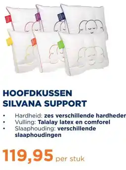 TotaalBED Hoofdkussen Silvana Support Larimar aanbieding