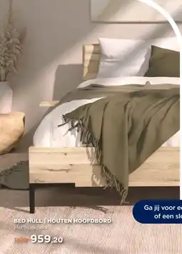 TotaalBED Bed Hull | houten hoofdbord | 140 x 200 cm | Hoekpoten aanbieding