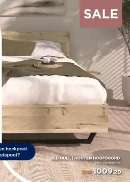 TotaalBED Bed Hull | houten hoofdbord | 140 x 200 cm | Slede poten aanbieding
