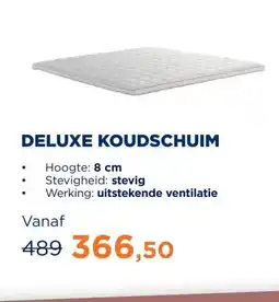 TotaalBED Topmatras Deluxe koudschuim | 140 x 200 cm aanbieding