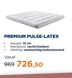 TotaalBED Topmatras Premium pulse-latex | 140 x 200 cm aanbieding