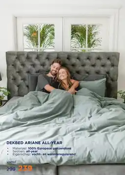 TotaalBED Dekbed Ariane 100% dons | enkel aanbieding