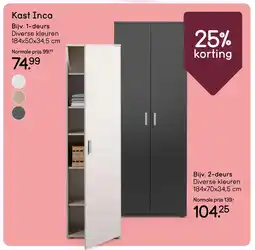 Leen Bakker Bekijk Kast Inca aanbieding
