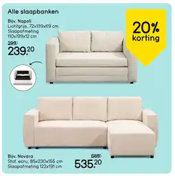 Leen Bakker Bekijk Alle slaapbanken aanbieding