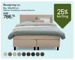 Leen Bakker Bekijk Boxspring Liv aanbieding