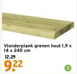 GAMMA Vlonderplank grenen hout 1,9 x 14 x 240 cm aanbieding