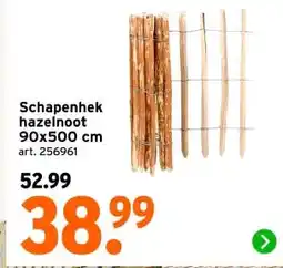 GAMMA Schapenhek hazelnoot 90x500 cm aanbieding