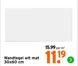 GAMMA Wandtegel wit aanbieding