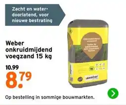 GAMMA Weber onkruidmijdend voegzand 15 kg aanbieding