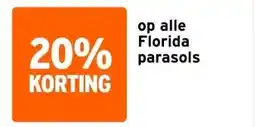 GAMMA op alle Florida parasols aanbieding