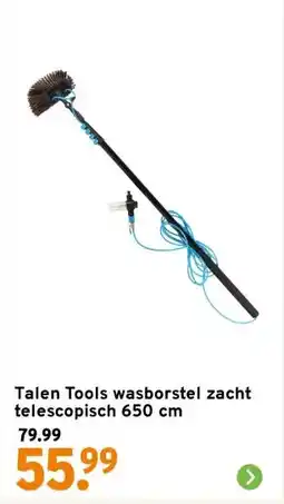 GAMMA Talen Tools wasborstel zacht telescopisch 650 cm aanbieding