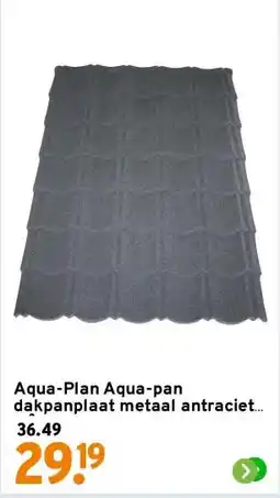 GAMMA Aqua-Plan Aqua-pan dakpanplaat metaal antraciet 1 m² aanbieding