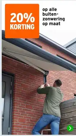 GAMMA op alle buiten- zonwering op maat aanbieding