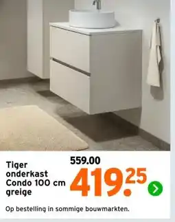 GAMMA Tiger onderkast Condo 100 cm greige aanbieding