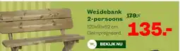 Welkoop Weidebank 2-persoons aanbieding