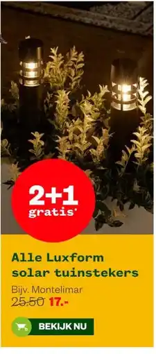 Welkoop Alle Luxform solar tuinstekers aanbieding