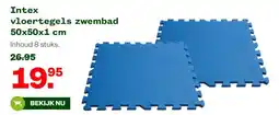 Welkoop Intex vloertegels zwembad 50x50x1 cm aanbieding