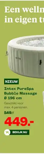 Welkoop Intex PureSpa Bubble Massage Ø 196 cm aanbieding