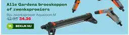 Welkoop Alle Gardena broeskoppen of zwenksproeiers aanbieding